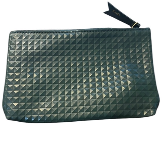 Ipsy Cosmetic Makeup Bag Olive Textured - Picture 2 of 4